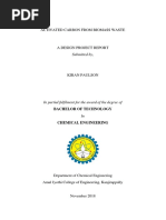 Activated Carbon From Biomass Waste