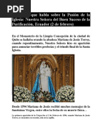 Profecías e Historia de Nuestra Señora Del Buen Suceso