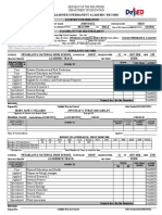 Learner'S Permanent Academic Record: Republic of The Philippines Department of Education