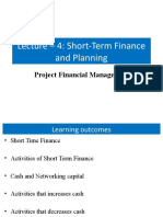 Lecture 4short Term Financial Planing