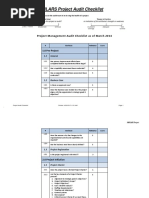 Project Audit Checklist PDF