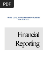 Financial Reporting: Othm Level 5 Diploma in Accounting and Business