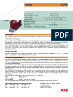 Indoor Current Transformers: Description