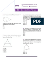 Simulado 25 - Geometria Plana