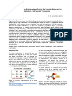 Propiedades de Ácidos Carboxílicos, Síntesis de Ácido Acético y Titulación - Documentos de Google