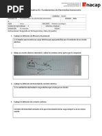 Evaluación Formativa 01 Fundamentos de Electricidad 2020