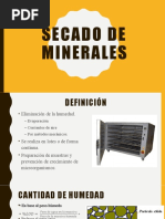 Secado de Minerales