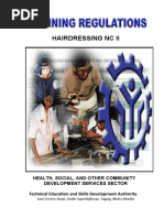 TR Hairdressing NC II