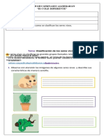 Experiencia #2clasificación de Los Seres Vivos (G-3)