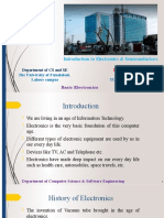 Introduction To Electronics & Semiconductors: Department of CS and SE