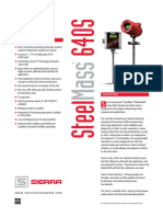 Immersible Thermal Gas Mass Flow Meter: Features