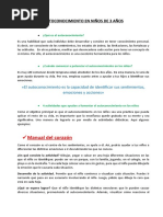 Autoconocimiento en Niños de 3 Años