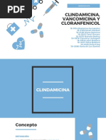 Clindamicina, Vancomicina y Cloranfenicol PDF