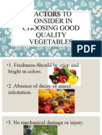 Factors To Consider in Choosing Good Quality Vegetables