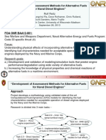 Development of Assessment Methods For Alternative Fuels For Naval Diesel Engines