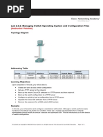 Lab 2.5.2: Managing Switch Operating System and Configuration Files