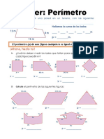 4° Matematica. Taller 6. Ejercicios de Perímetro