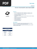 80 Watt + 80 Watt Dual BTL Class-D Audio Amplifier: TDA7498L
