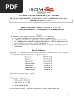 Exercício Sobre Desconto Letra e Diferenças Cambiais