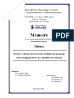 Etude Et Redimensionnement de La Station de Pompage D'eau de Groupe CEVITAL A IBOURASSEN (Béjaia) PDF