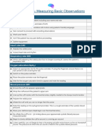 Measuring Basic Observations: OSCE Checklist