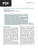 Efektifitas Terapi Akupresur Terhadap Frekuensi Enuresis Pada Anak Dengan Syndrom Down