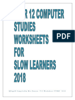 1 - Page© Compiledby Mrs Daurua Y12 Worksheet PTSMC 2018