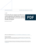 Creación de Una Empresa Productora y Comercializadora de Alimento PDF