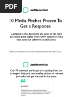 10 Media Pitches Proven To Get A Response