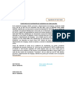 Constancia de Suspension de Audiencia de Conciliación