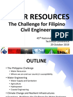 Water Resources: The Challenge For Filipino Civil Engineers