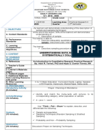 DLL On UNDERSTANDING DATA AND WAYS TO SYSTEMATICALLY COLLECT DATA - Research II