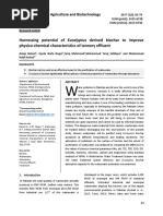 Harnessing Potential of Eucalyptus Derived Biochar To Improve Physico-Chemical Characteristics of Tannery Effluent