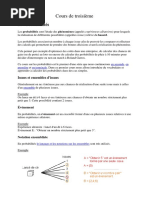 Cours de Probabilités Classe 3ème