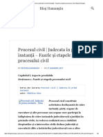 Procesul Civil - Judecata În Primă Instanţă - Fazele Și Etapele Procesului Civil - Blog Hamangiu