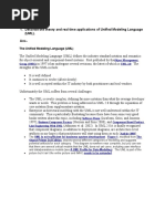 Describe The Theory and Real Time Applications of Unified Modeling Language