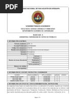 Silabus COSTOS SECTORIALES I