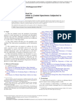 Evaluation of Painted or Coated Specimens Subjected To Corrosive Environments