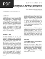 2019-32-0510-Identifying The Limitations of The Hot Tube Test As A Predictor of Lubricant Performance in Small Engine Applications