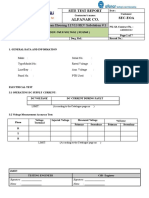 Alfanar Co.: Site Test Report Sec-Eoa Name of Substation: Dammam Housing 115/13.8KV Substation # 1