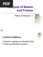 Analysis of Beams and Frames: Theory of Structure - I