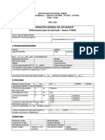 Inclusion Piar Información General Del Estudiante