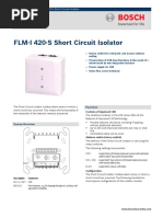 Fire Alarm Systems - FLM I 420 S Short Circuit Isolator