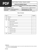 Potent Product Facility, Renata Limited: Shelf Life Validation Report