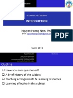 Nguyen Hoang Nam, PHD: Economic Geography