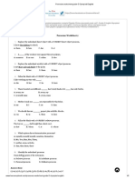 Pronouns Worksheet Grade 5 Olympiad English