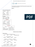 Simple Present Tense English Grammar Worksheets Grade 5