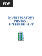 Investigatory Project On Chemistry