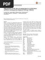 High-Intensity Aerobic Interval Training Improves Aerobic Fitness and Hba1C Among Persons Diagnosed With Type 2 Diabetes