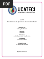 Análisis Condicionamiento Operante en Biorretroaliemntacion. Darlenny Castillo